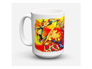 Multicolor Carolines Treasures SS8131CM15 Field Spaniel Microwavable Ceramic Coffee Mug 15 oz