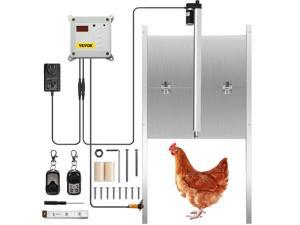 Vevor Automatic Chicken Coop Door Opener Cage Closer Timer Light Sensor 2remotes