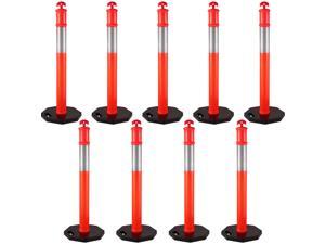 Traffic Cones / 44" Delineator Cones/posts, Box Of 9 Posts, With 11lb Base