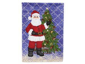 Carolines Treasures SB3114GF Santa Claus and Christmas Tree Flag Small Multicolor