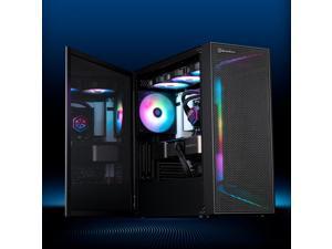 Silverstone SETA H1 Mid-tower case with perforated mesh front panel, steel chassis and ARGB lighting