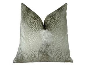 Plutus Hidden World Silver Handmade Throw Pillow, (Double sided 22" x 22") Plutus Hidden World Silver Handmade Throw Pillow, (Double sided 22" x 22")