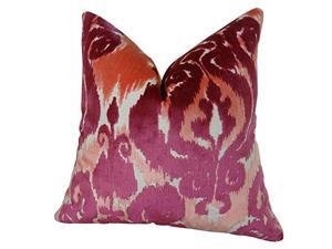 Plutus Velvet Bliss Coral Handmand Throw Pillow, (Double sided 22" x 22") Plutus Velvet Bliss Coral Handmand Throw Pillow, (Double sided 22" x 22")