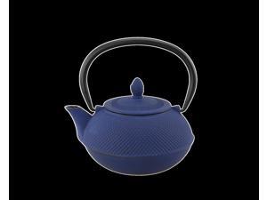 Creative Home 73481 30 oz Kyusu Cast Iron Tea Pot - Blue Creative Home 73481 30 oz Kyusu Cast Iron Tea Pot - Blue