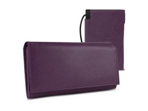 Halo Women's RFID Hack-Proof Wallet w/ 3000mAh Power Bank Battery - Purple