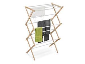 Honey-Can-Do DRY-01111 Wooden Clothes-Drying Rack, White/Natural Honey-Can-Do DRY-01111 Wooden Clothes-Drying Rack, White/Natural