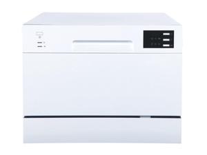 Countertop Dishwasher with Delay Start & LED - White Countertop Dishwasher with Delay Start & LED - White