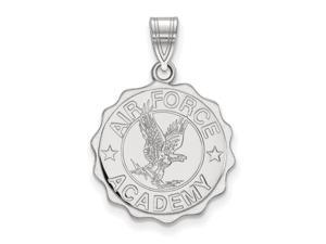 Sterling Silver LogoArt United States Air Force Academy Large Crest Sterling Silver LogoArt United States Air Force Academy Large Crest