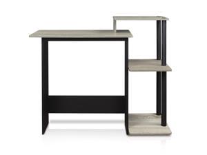 Furinno 11192GYW/BK Efficient Home Laptop Notebook Computer Desk, Oak Grey/Black Furinno 11192GYW/BK Efficient Home Laptop Notebook Computer Desk, Oak Grey/Black