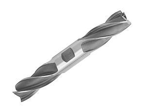 Drill America DWCF Series High-Speed Steel End Mill, Polished Finish, 4 Flute, Square End, 3/4" Cutting Length, 21/64" Cutting Diameter, 3-3/8" Length, 21/64" Shank (Pack of 1)