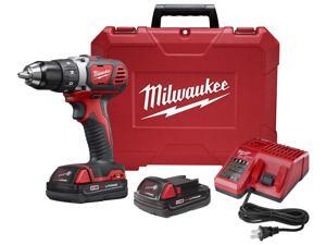 Milwaukee Electric Tool - 2606-22CT - Milwaukee Tools 2606-22CT M18 Compact Drill/Driver Kit; 18 Volt, 7.25 Inch Length Milwaukee Electric Tool - 2606-22CT - Milwaukee Tools 2606-22CT M18 Compact Drill/Driver Kit; 18 Volt, 7.25 Inch Length