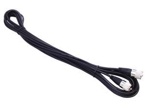 KALIBUR 25 FOOT BLACK RG58A/U COAX CABLE ASSEMBLY WITH MOLDED PL259 CONNECTORS ON EACH END