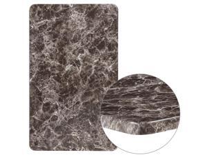 24" x 42" Rectangular Gray Marble Laminate Table Top 24" x 42" Rectangular Gray Marble Laminate Table Top