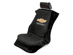 Seat Armour SA100CHVB Black Chevrolet Seat Protector Towel