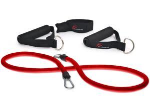 ProSource Stackable Exercise Resistance Band with Door Anchor (8-12 lbs) - Red ProSource Stackable Exercise Resistance Band with Door Anchor (8-12 lbs) - Red