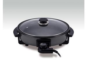 ELECTRIC SKILLET- Thermostat with 460F Pan made with Aluminum and double layer non-stick coating ELECTRIC SKILLET- Thermostat with 460F Pan made with Aluminum and double layer non-stick coating