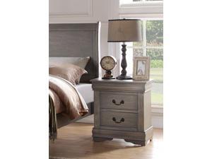 Louis Philippe - Nightstand Antique Gray Louis Philippe - Nightstand Antique Gray