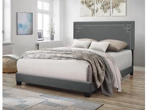 Ishiko II - Queen Bed Gray Fabric Ishiko II - Queen Bed Gray Fabric