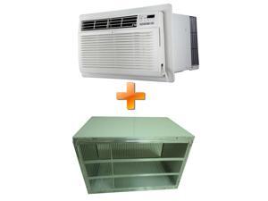 Combo Offer LG LT1236CER 11,500 BTU 230V Through-the-Wall Air Conditioner with Remote Control 26 In. Wall Sleeve and Stamped Aluminum Rear Grille for Through-the-Wall Air Conditioners Combo Offer LG LT1236CER 11,500 BTU 230V Through-the-Wall Air Conditioner with Remote Control 26 In. Wall Sleeve and Stamped Aluminum Rear Grille for Through-the-Wall Air Conditioners