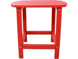 All-Weather Side Table - Sunset Red