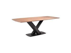 Armen Living LCERDIWABL Everett Dining Table, Matte Black Armen Living LCERDIWABL Everett Dining Table, Matte Black