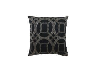 Set of Two Benzara BM178010 Contemporary Style Palm Leaves Designed Throw Pillows Gray