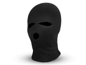 Balaclava Face Mask 3-Hole Knitted Windproof Ski Mask Full Face Cover Winter Mask