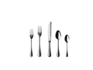 Soho Lounge 16 Piece Stainless Steel Cutlery Knife Set in Black with Acrylic Stand