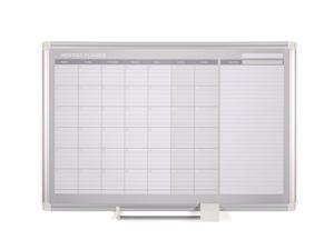 Magnetic Steel Dry-Erase Monthly Planner, 24" X 36", Aluminum Frame Magnetic Steel Dry-Erase Monthly Planner, 24" X 36", Aluminum Frame