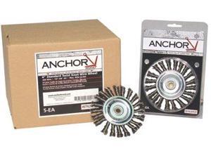 Anchor Brand Stringer Bead Wheel Brush, 6in Diameter, Stainless Steel, .02in Wire Anchor Brand Stringer Bead Wheel Brush, 6in Diameter, Stainless Steel, .02in Wire
