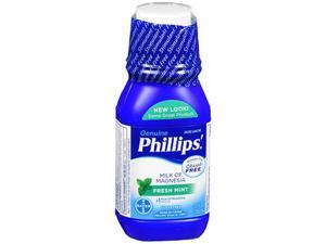 Phillips Milk of Magnesia Laxative Antacid, Mint, 12 Ounces Phillips Milk of Magnesia Laxative Antacid, Mint, 12 Ounces