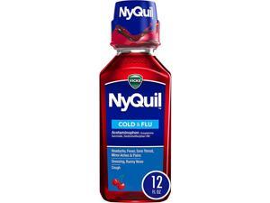 Vicks NyQuil Cold Flu Nighttime Relief Liquid Cherry - 12 oz Vicks NyQuil Cold Flu Nighttime Relief Liquid Cherry - 12 oz