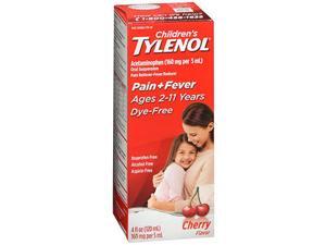 Tylenol Children's Pain + Fever Oral Suspension Cherry Flavor - 4 oz Tylenol Children's Pain + Fever Oral Suspension Cherry Flavor - 4 oz