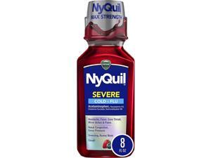 Vicks NyQuil Severe Cold Flu Liquid Berry Flavor - 8 oz Vicks NyQuil Severe Cold Flu Liquid Berry Flavor - 8 oz