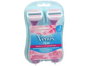 Gillette Venus Spa Disposable Razors + Shave Gel Bars White Tea Scent - 2 ea