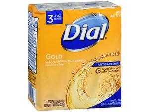 Dial Antibacterial Deodorant Soap Gold, 3 - 4 oz Bars Dial Antibacterial Deodorant Soap Gold, 3 - 4 oz Bars