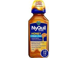 NyQuil Severe Cold & Flu Liquid Honey Flavor - 12 oz NyQuil Severe Cold & Flu Liquid Honey Flavor - 12 oz