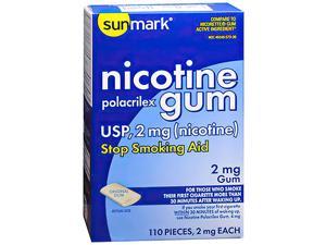 Sunmark Nicotine Polacrilex Gum 2 mg Original Flavor - 110 ct