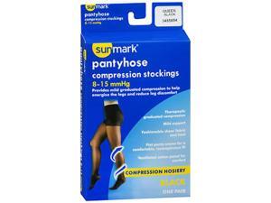 Sunmark Pantyhose Compression Stockings 8-15 mmHg Black Queen Sunmark Pantyhose Compression Stockings 8-15 mmHg Black Queen