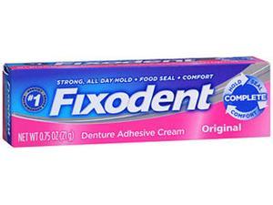 Fixodent Denture Adhesive Cream Original - 0.75 oz