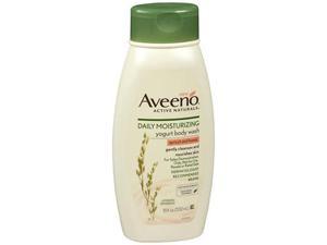 aveeno active naturals daily moisturizing body yogurt body wash, apricot and honey, 18oz, 18 fluid ounce