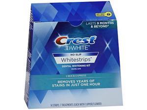 Crest 3D White No Slip Whitestrips Dental Whitening Kit 1 Hour Express - 10 ct