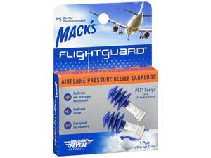 Mack's Flightguard Airplane Pressure Relief Earplugs - 1 Pair
