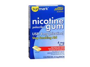 Sunmark Nicotine Polacrilex Gum 4 mg Original - 110 ct