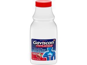 Gaviscon Liquid Antacid Extra Strength Cherry Flavor  12 oz