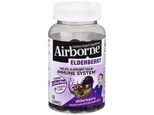 Airborne Elderberry Immune Support Supplement Gummies - 60 ct Airborne Elderberry Immune Support Supplement Gummies - 60 ct
