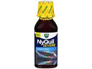 Vicks NyQuil Severe Cold Flu Liquid Berry Flavor - 8 oz Vicks NyQuil Severe Cold Flu Liquid Berry Flavor - 8 oz