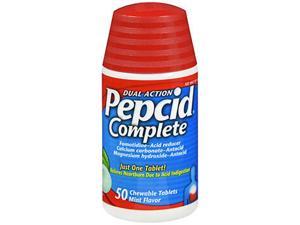 Pepcid Complete Chewable Tablets Mint Flavor - 50 ct