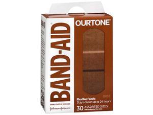 Band-Aid OurTone Adhesive Bandages Assorted Sizes BR55 - 30 ct