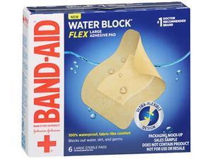 Band-Aid Water Block Flex Large Adhesive Pad - 6 ct
